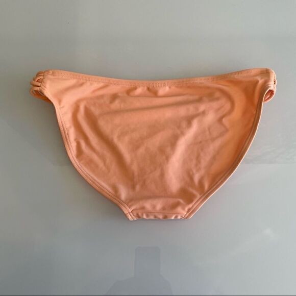 Peach Braided Strap Bikini Bottom - Picture 3 of 5